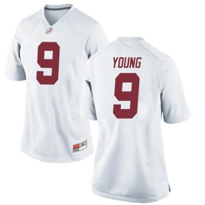 Women's Alabama Crimson Tide #9 Bryce Young White Replica NCAA College Football Jersey 2403EKCX8